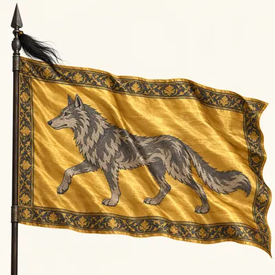 The banner of Bidarfesh and Gorgsar