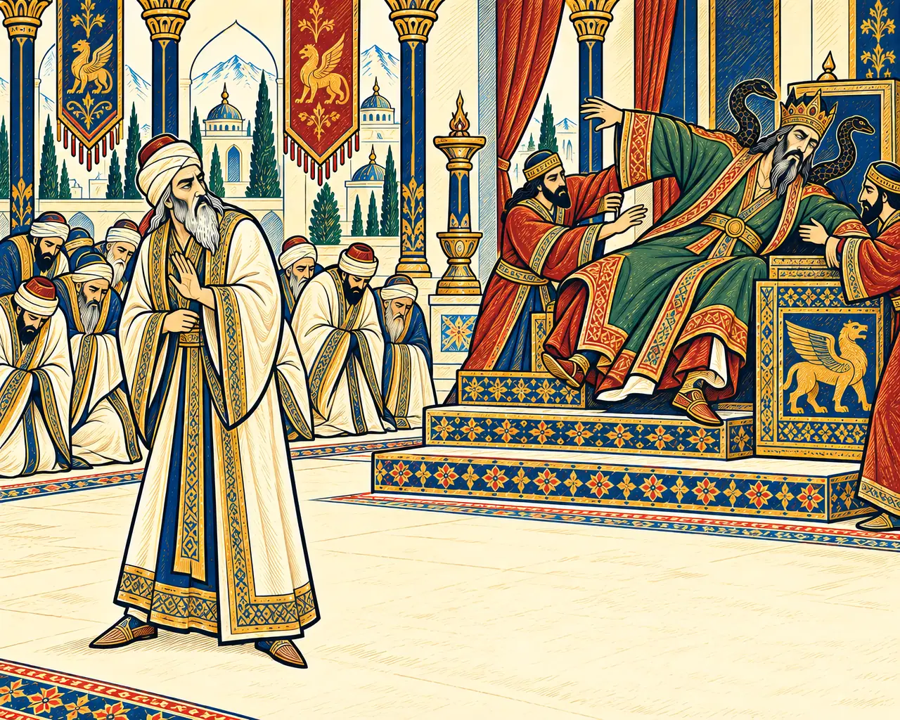 Zahhak Falls Before Zirak's Prophecy