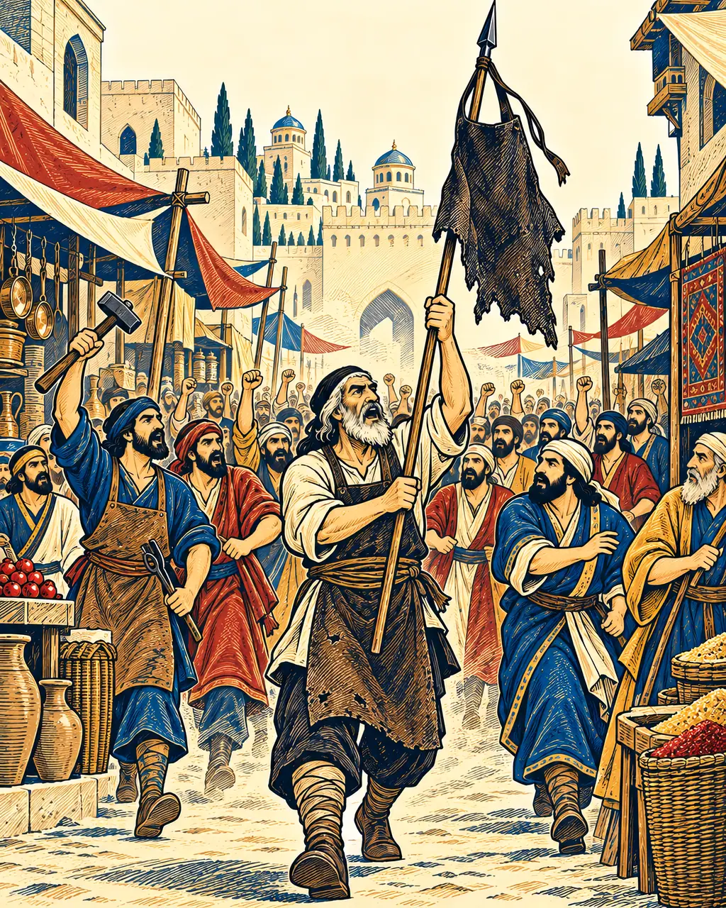 Kaveh Raises His Apron on a Spear