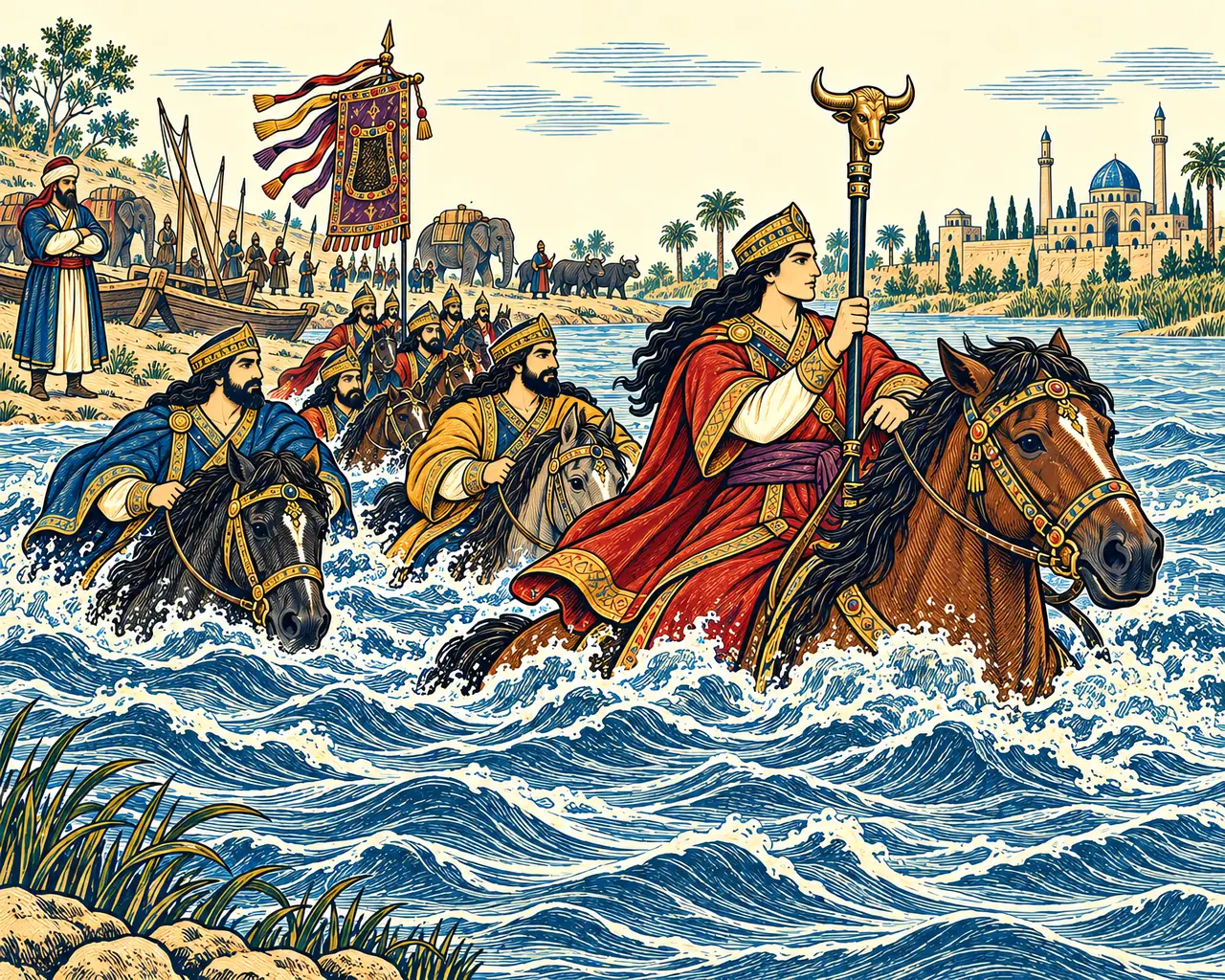 Fereydoon Rides into the Arvand