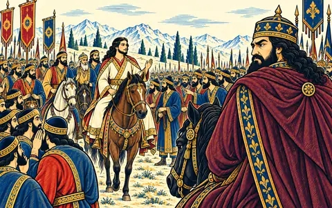 The Armies Gaze Upon Iraj