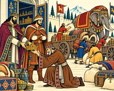 Salm and Tur Load the Ransom Treasure