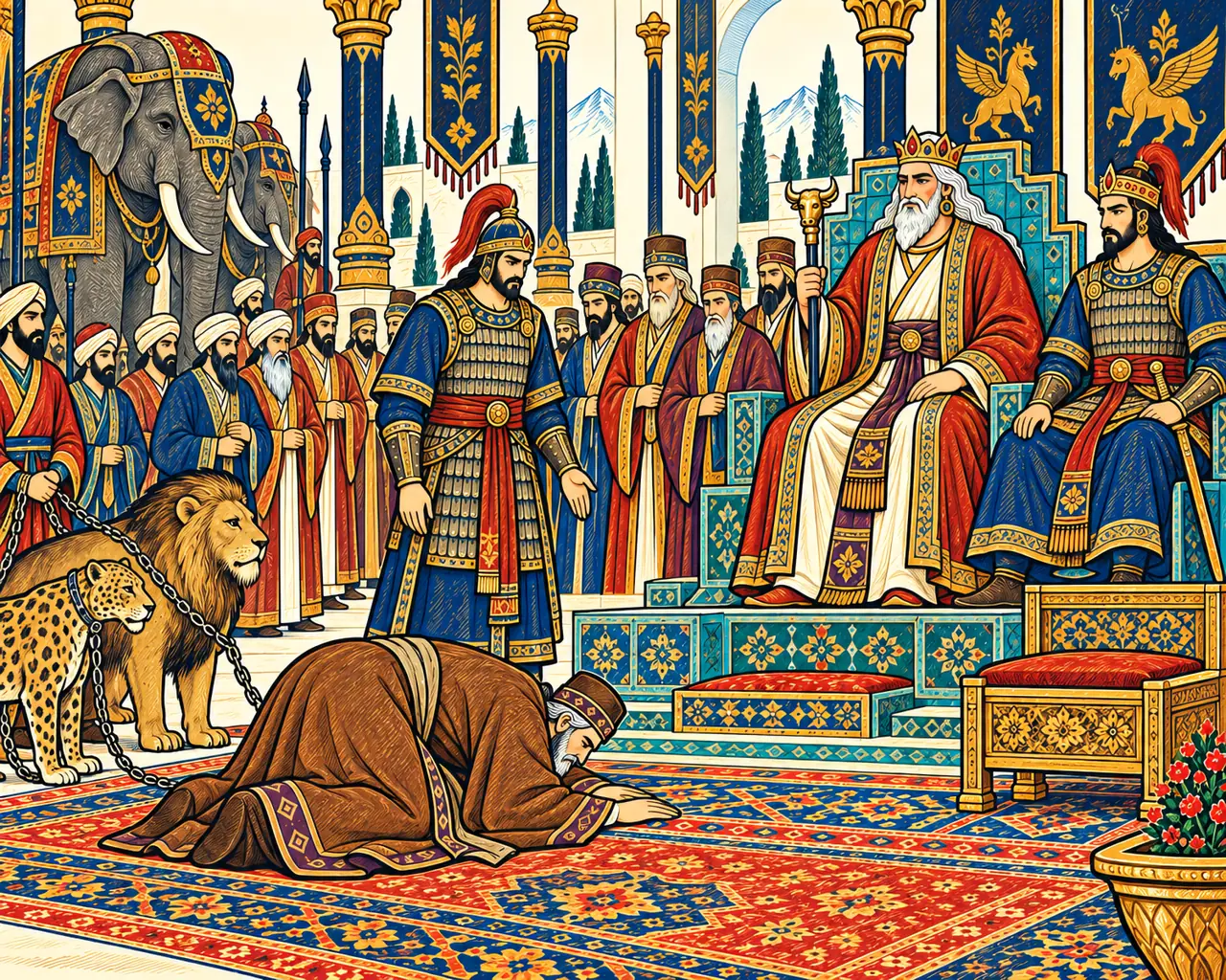 Salm's Envoy Before the Turquoise Throne