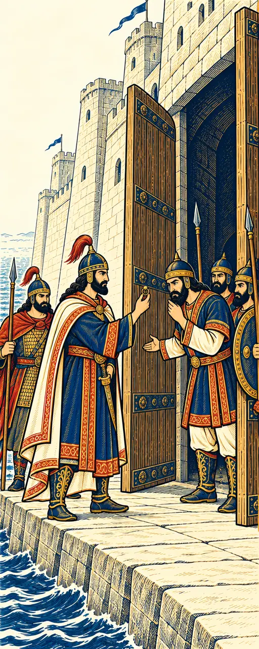 Gharan Shows Tur's Signet at the Gate