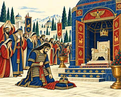 Manuchehr Mourns at Fereydoon's Tomb