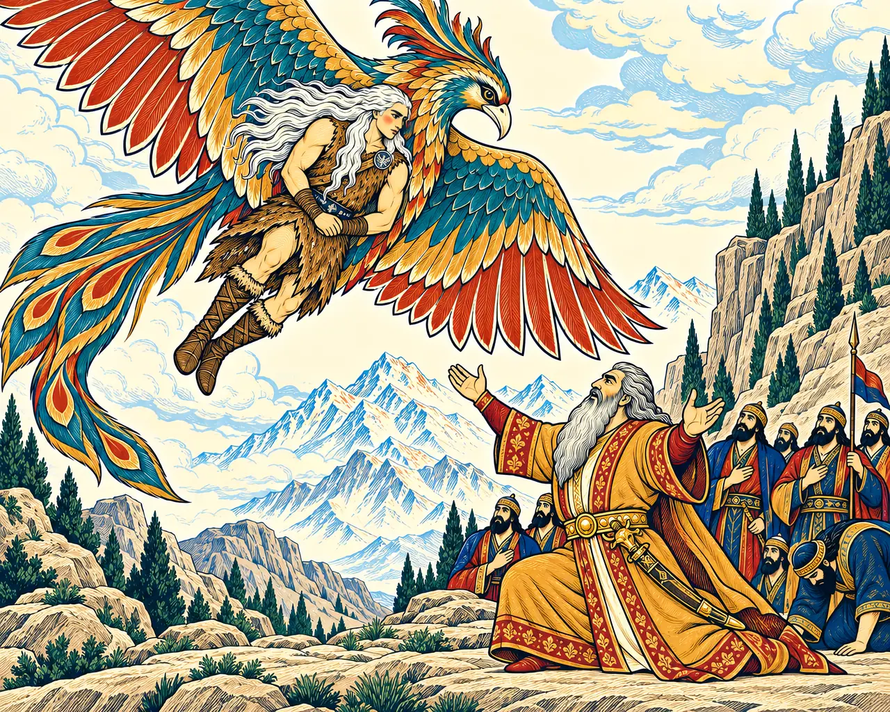 The Simorgh Returns Zal to Sahm