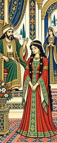 Rudabeh Stands Before Her Father