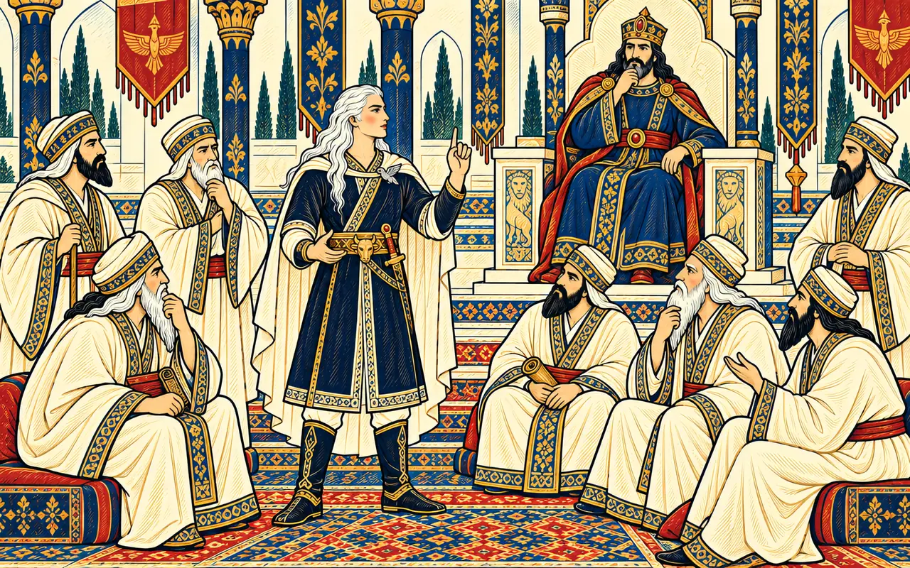 Zal Answers the Mobadan's Riddles