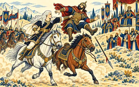 Zal Lifts a Rider from the Saddle