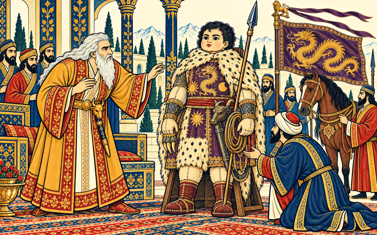 Sahm Beholds the Silken Rostam