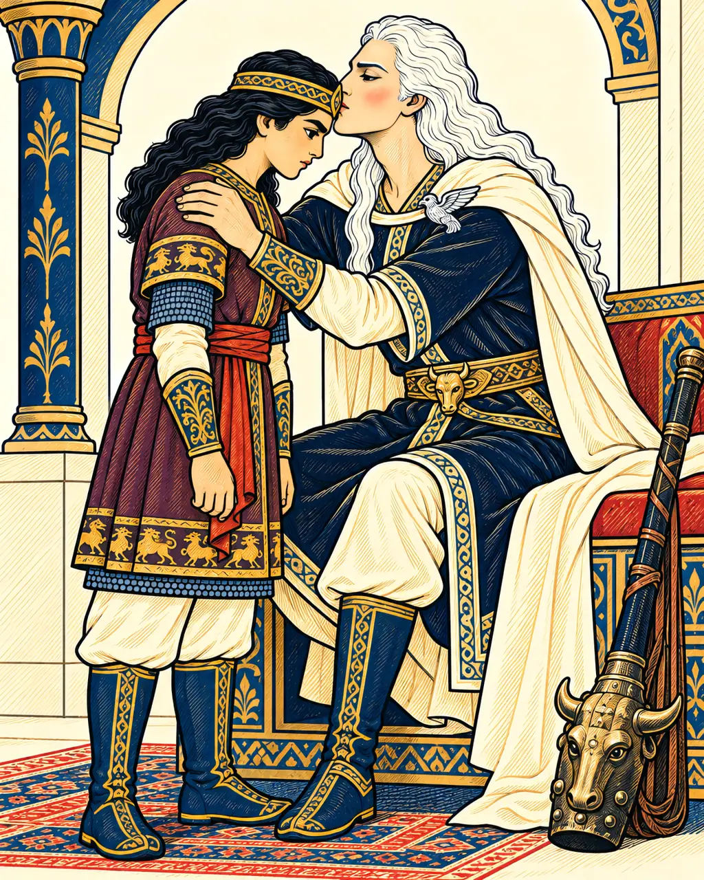 Zal Charges Rostam with Vengeance
