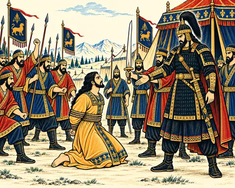 Nohzar Brought Bound before Afrasiab
