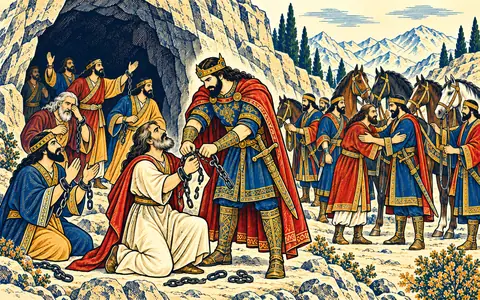 Keshvad Breaks the Captives' Bonds