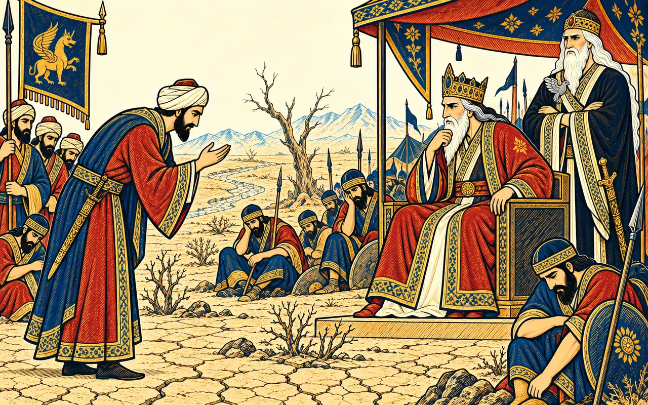 Famine Brings Turan's Envoy to Zav