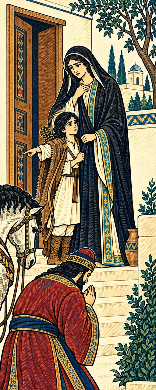 Khosrow Brings the Summons to Farangis