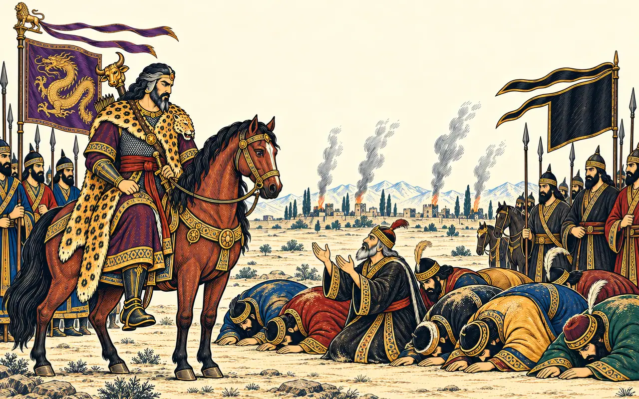 Turan's Nobles Plead in the Dust