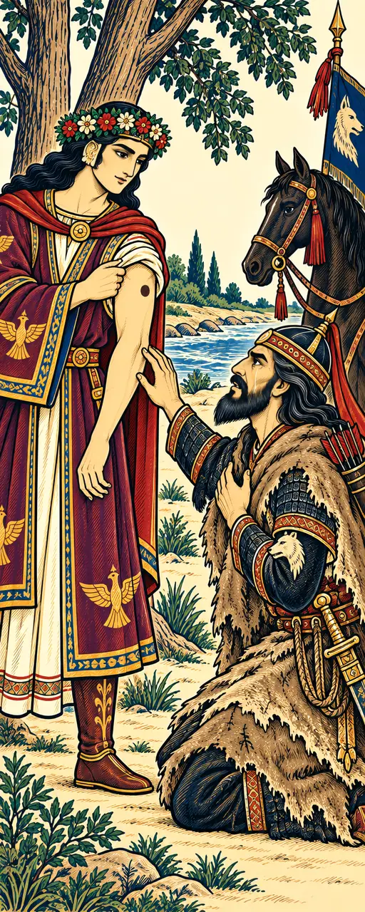 Khosrow Bares the Royal Birthmark