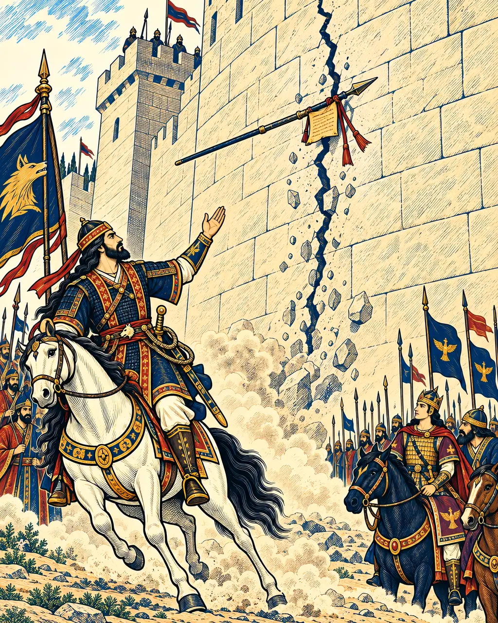 Giv Plants the Royal Letter on the Wall