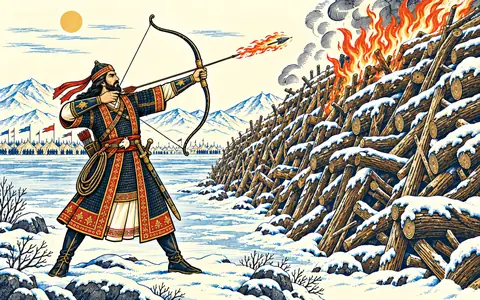Giv Fires the Wooden Barricade