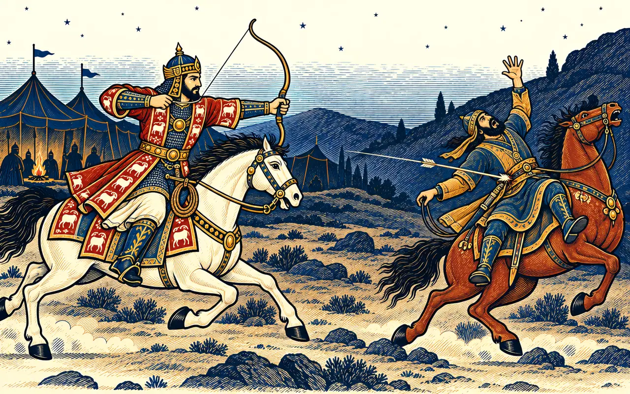 Bahram Shoots Kabuda in the Dark