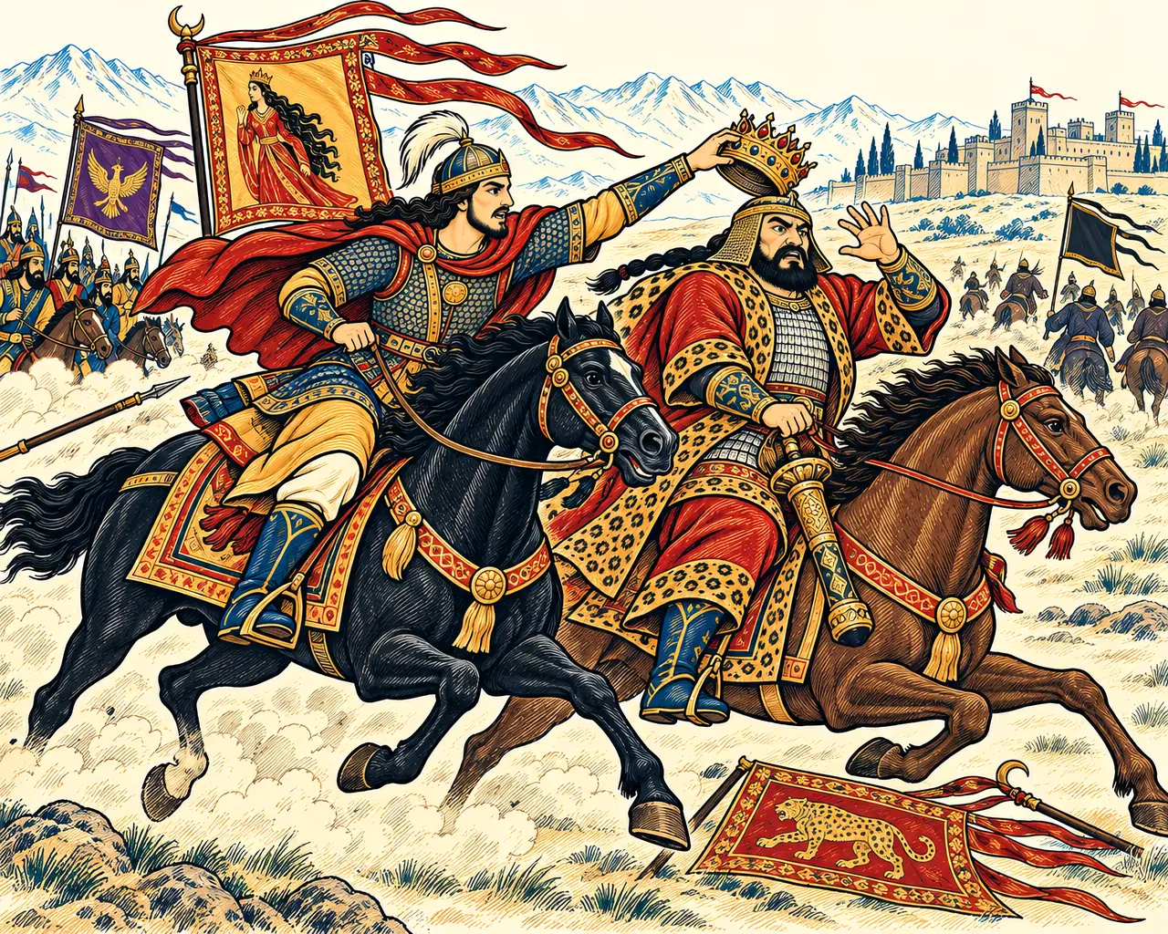 Bijan Snatches Tazhav's Crown