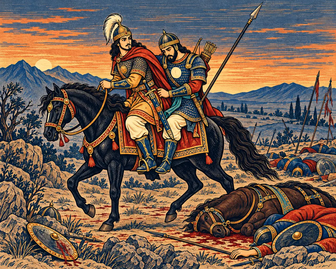 Bijan and Gostaham Share One Horse