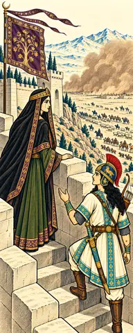 Jarireh Watches the Dust over Charam