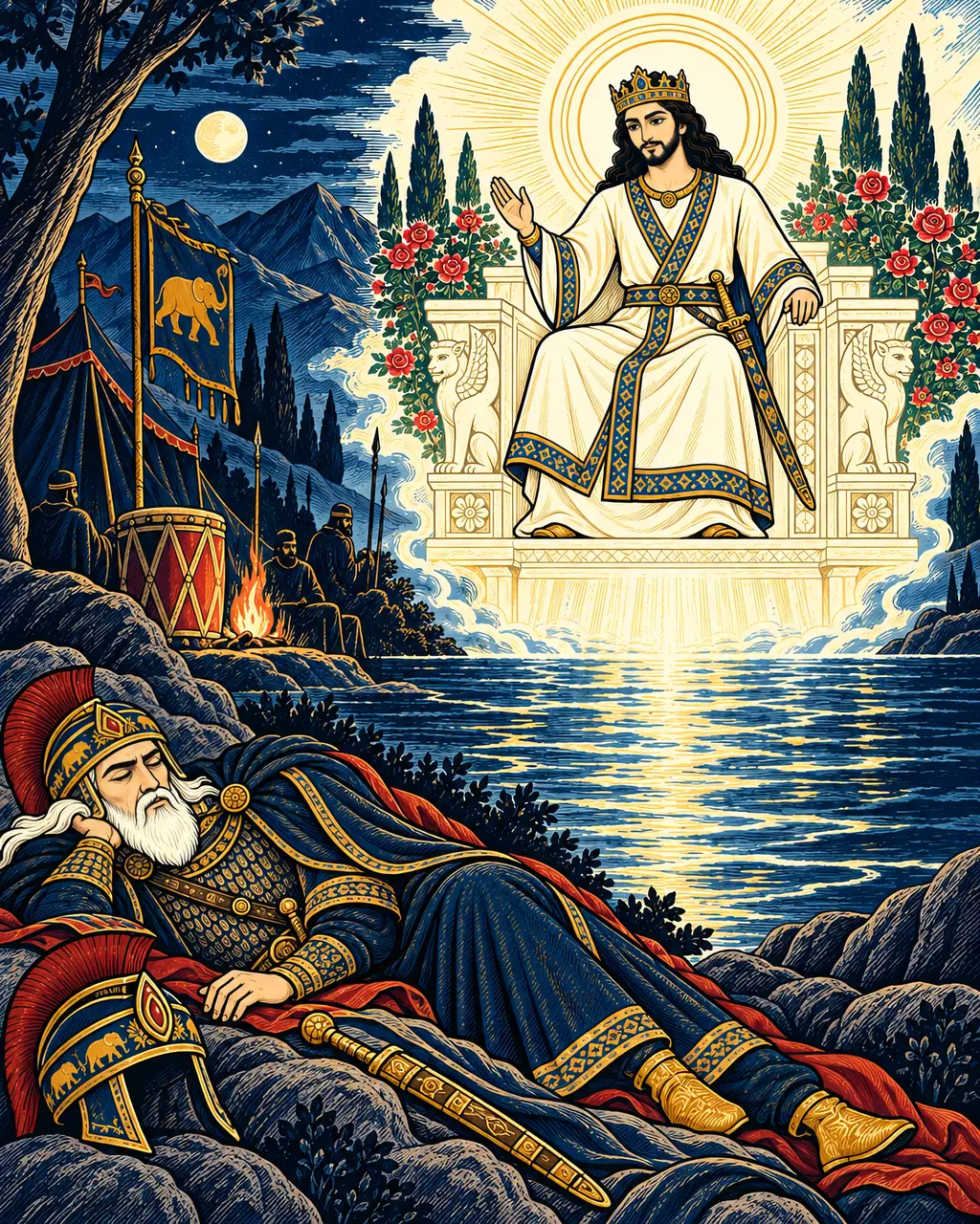 Siavash Appears to Tus in a Dream