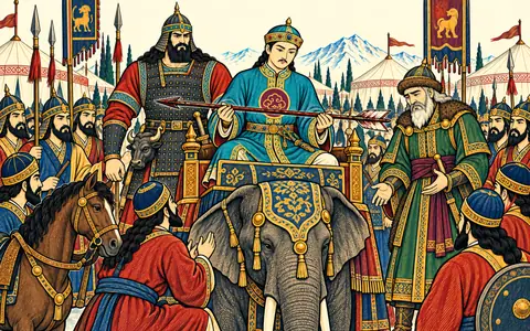 The Khan Examines Rostam's Arrow