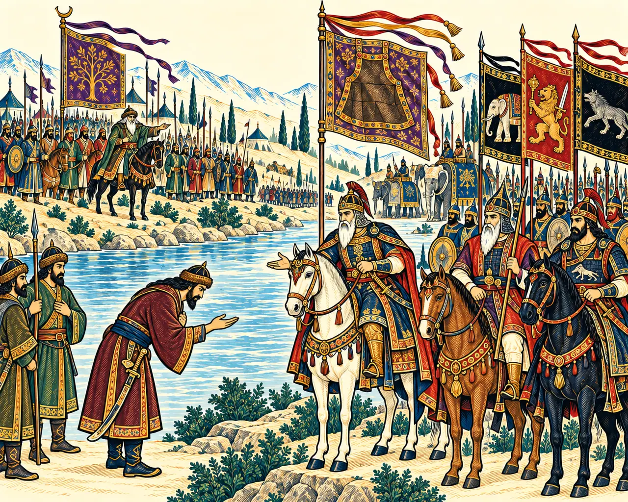 Piran's Envoy Crosses the River