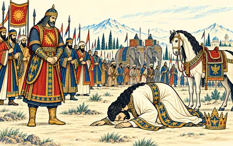 Kay Khosrow Prostrates Himself before Yazdan