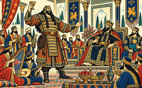 Puladvand's Drunken Boast at Afrasiab's Feast