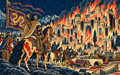 Rostam Burns Afrasiab's Towns
