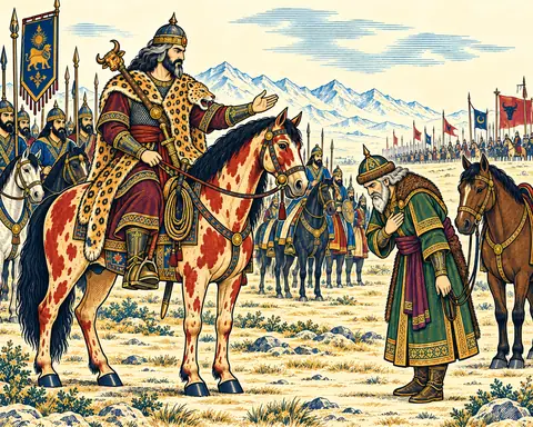 Piran Dismounts before Rostam