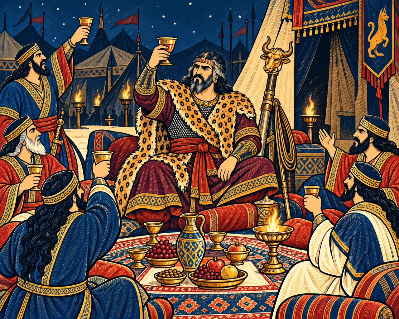 Rostam's Night Cup and Vow
