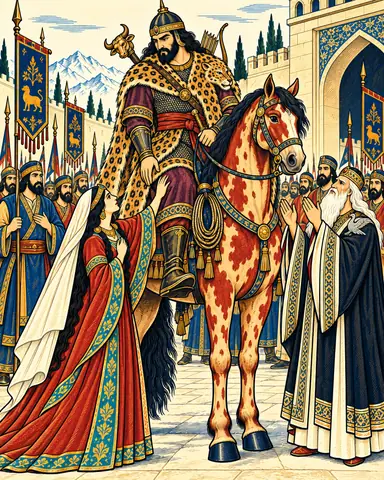 Rostam Sets Out in the Babr-e Bayan