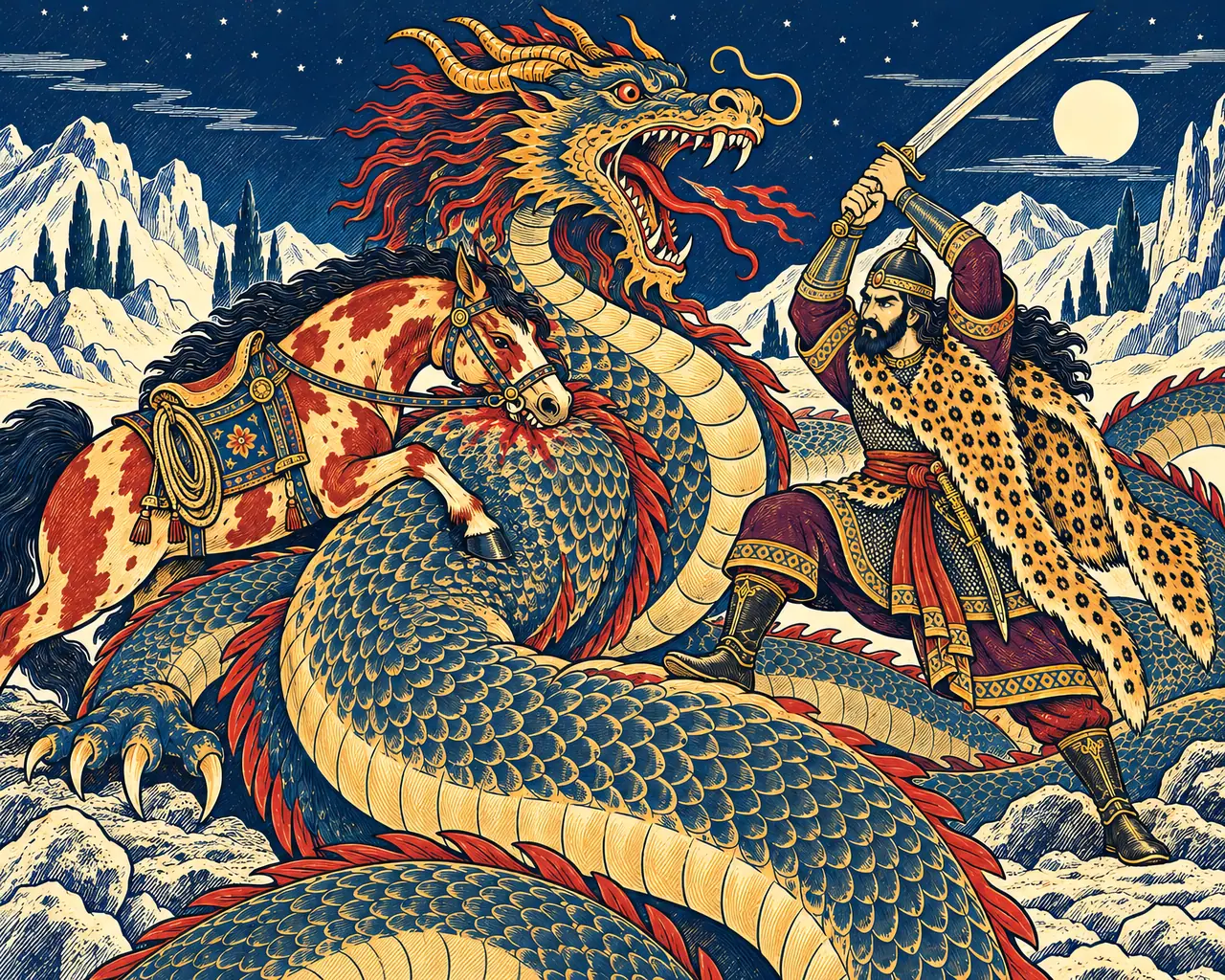 Rakhsh Bites the Dragon