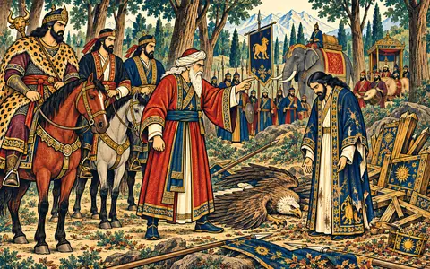 Gudarz Rebukes the Fallen Shah