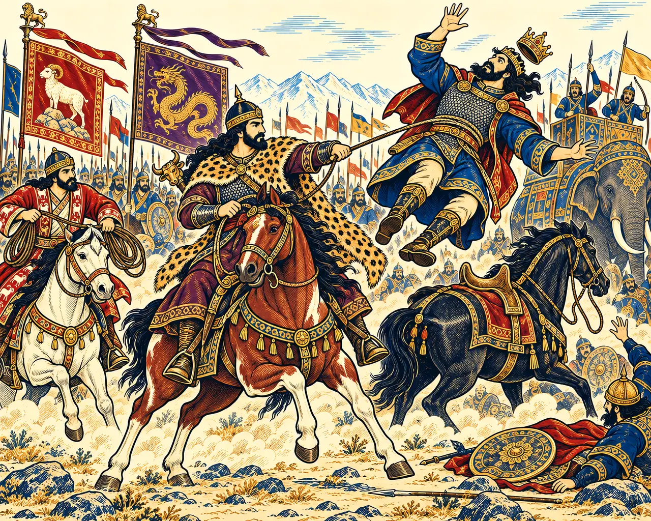 Rostam Plucks the King of Sham