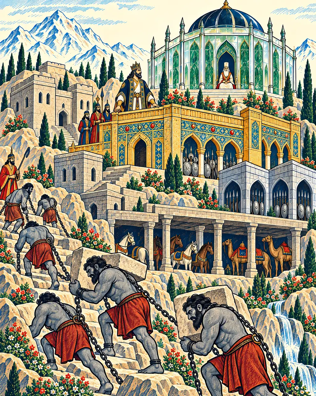 Kavus's Palaces on Mount Alborz