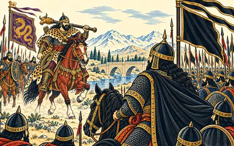 Afrasiab Sees Rostam on Rakhsh