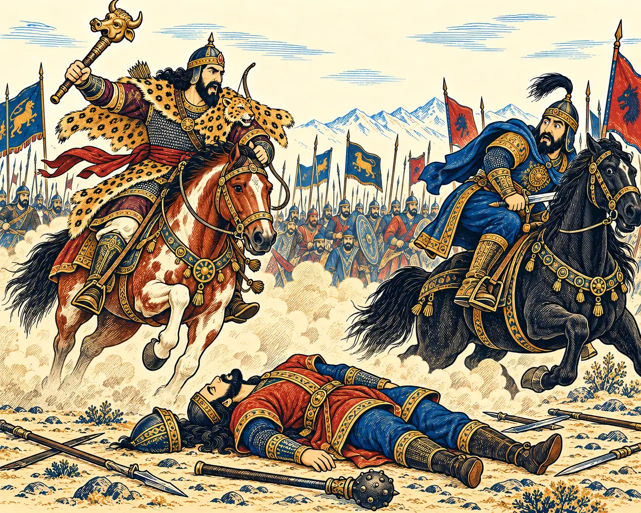 Rostam's Shout Saves Zavareh