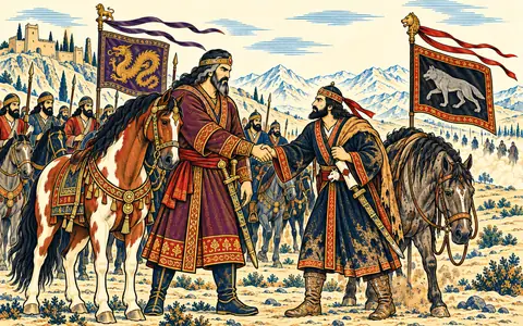 Rostam Rides Out to Meet Giv