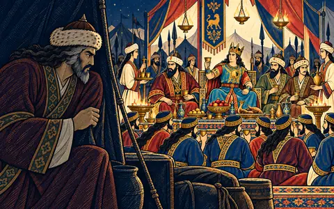 Rostam Watches Sohrab's Feast