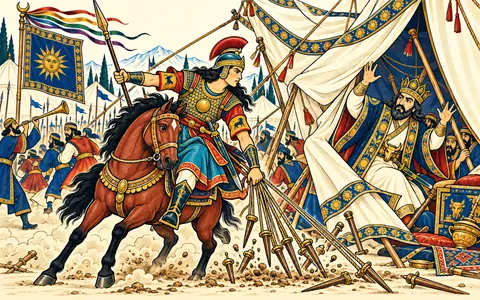 Sohrab Tears Down the Shah's Pavilion