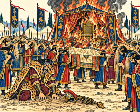 Rostam's Pavilion Given to the Fire