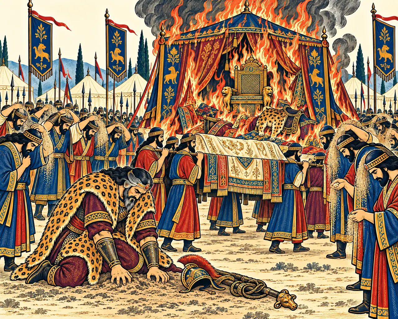 Rostam's Pavilion Given to the Fire