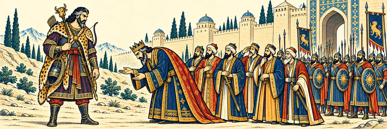 Samangan's King Meets Rostam