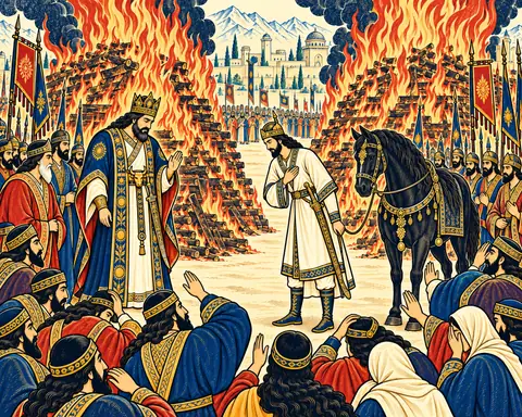Siavash in White before the Pyres