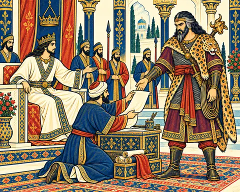 Siavash Entrusts His Letter to Rostam